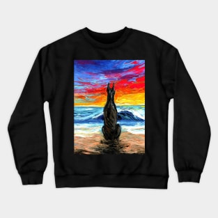 Beach Days - Doberman Crewneck Sweatshirt